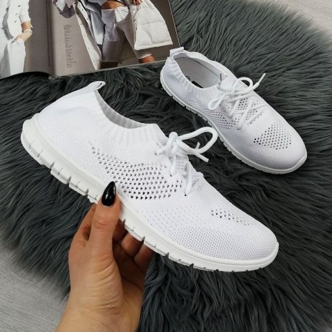 Buty sportowe slip on News W EVE211C białe Buty sportowe slip on News W EVE211C białe