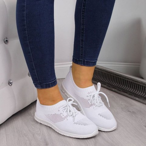 Buty sportowe slip on News W EVE211C białe Buty sportowe slip on News W EVE211C białe