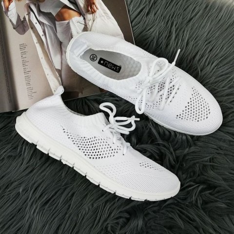 Buty sportowe slip on News W EVE211C białe Buty sportowe slip on News W EVE211C białe