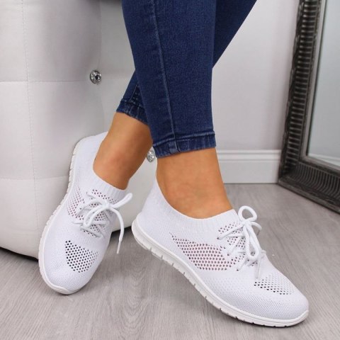 Buty sportowe slip on News W EVE211C białe Buty sportowe slip on News W EVE211C białe