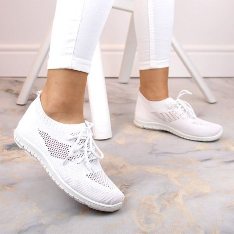Buty sportowe slip on News W EVE211C białe Buty sportowe slip on News W EVE211C białe