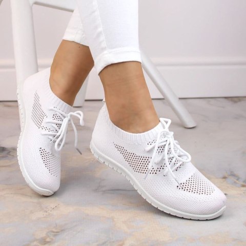 Buty sportowe slip on News W EVE211C białe Buty sportowe slip on News W EVE211C białe