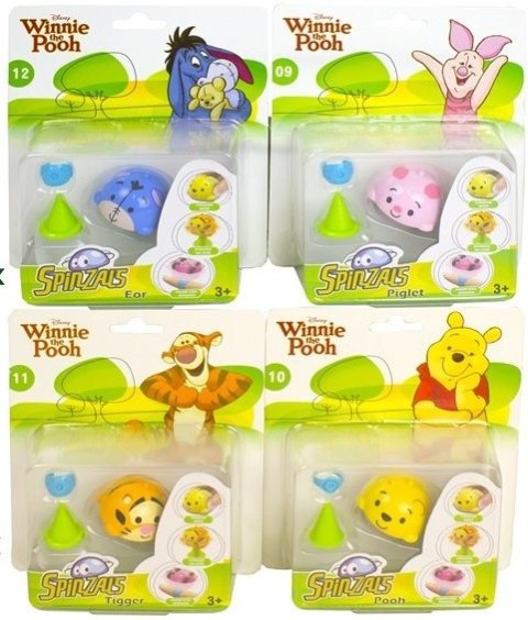 Disney Spinzals Kubuś Prosiaczek Osiołek Tygrys 4x Disney Spinzals Kubuś Prosiaczek Osiołek Tygrys 4x