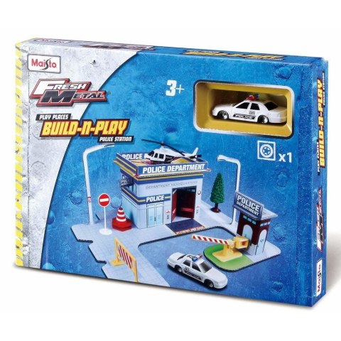 Maisto Build N Play Posterunek Policji z Autem Maisto Build N Play Posterunek Policji z Autem