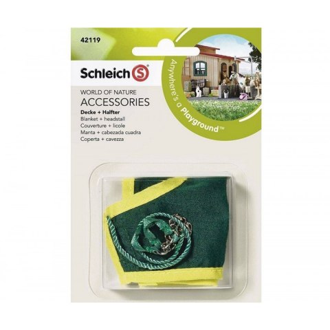 Schleich 42119 zielony koc z kantarem Schleich 42119 zielony koc z kantarem