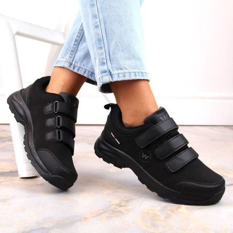 Buty trekkingowe na rzepy Vanhorn W WOL168 czarne Buty trekkingowe na rzepy Vanhorn W WOL168 czarne