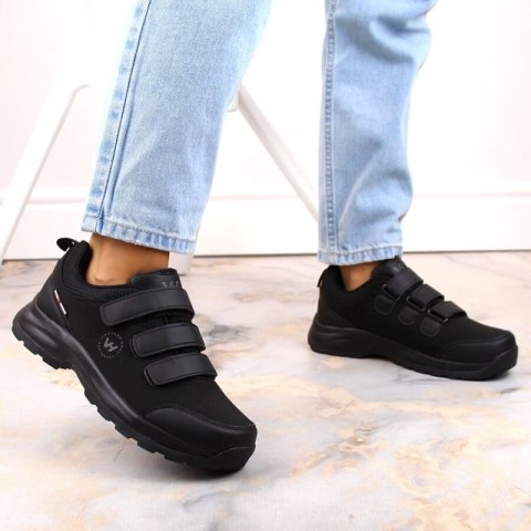 Buty trekkingowe na rzepy Vanhorn W WOL168 czarne Buty trekkingowe na rzepy Vanhorn W WOL168 czarne