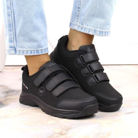 Buty trekkingowe na rzepy Vanhorn W WOL168 czarne Buty trekkingowe na rzepy Vanhorn W WOL168 czarne