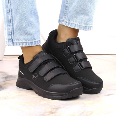 Buty trekkingowe na rzepy Vanhorn W WOL168 czarne Buty trekkingowe na rzepy Vanhorn W WOL168 czarne