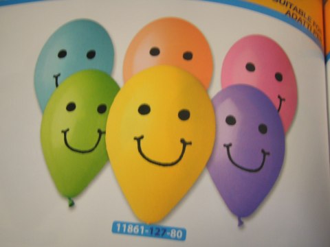 Balony 5szt uśmiech 12'' GS110/PS3M Balony 5szt uśmiech 12'' GS110/PS3M