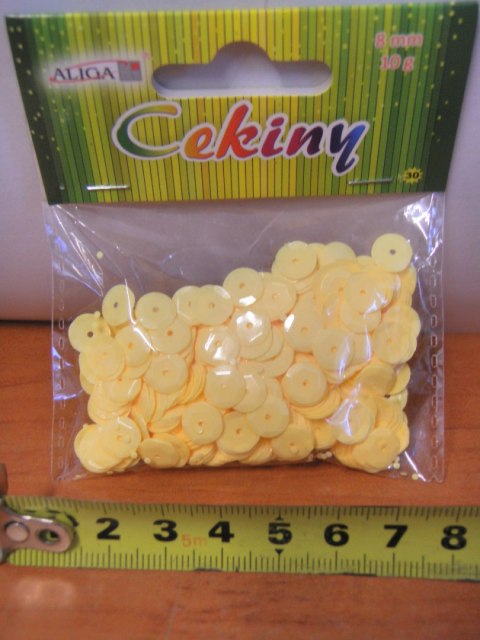 Cekiny 12szt. pastelowe RÓŻOWE 8mm 10g | WMT-112 Cekiny 12szt. pastelowe RÓŻOWE 8mm 10g | WMT-112