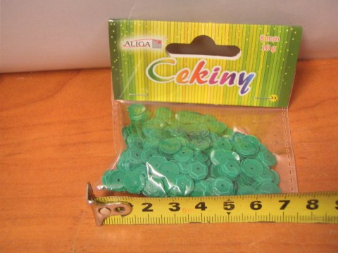 Cekiny 12szt. pastelowe RÓŻOWE 8mm 10g | WMT-112 Cekiny 12szt. pastelowe RÓŻOWE 8mm 10g | WMT-112