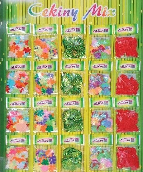 Cekiny pastelowe 20kpl na blisterze | WMT-102 Cekiny pastelowe 20kpl na blisterze | WMT-102