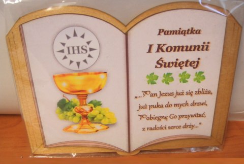 Książeczka ozdobna KOMUNIA 20 x 15,5 cm. P705 Książeczka ozdobna KOMUNIA 20 x 15,5 cm. P705