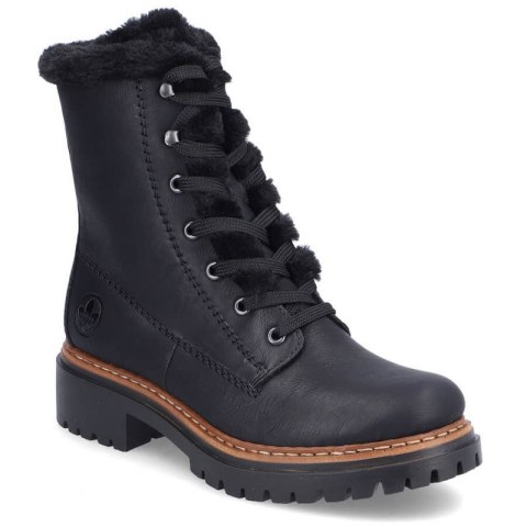 Buty z futerkiem Rieker W 72625-00 RKR714 Buty z futerkiem Rieker W 72625-00 RKR714