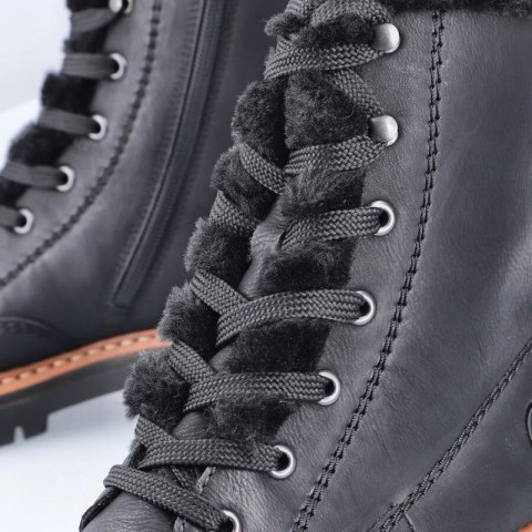 Buty z futerkiem Rieker W 72625-00 RKR714 Buty z futerkiem Rieker W 72625-00 RKR714
