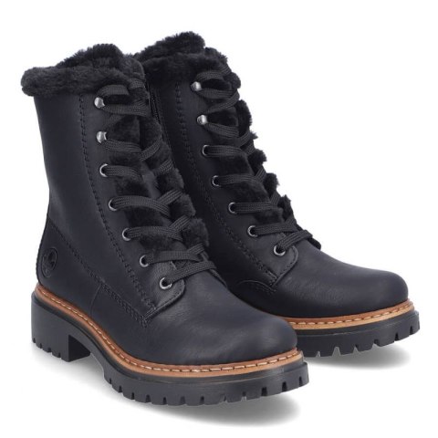 Buty z futerkiem Rieker W 72625-00 RKR714 Buty z futerkiem Rieker W 72625-00 RKR714