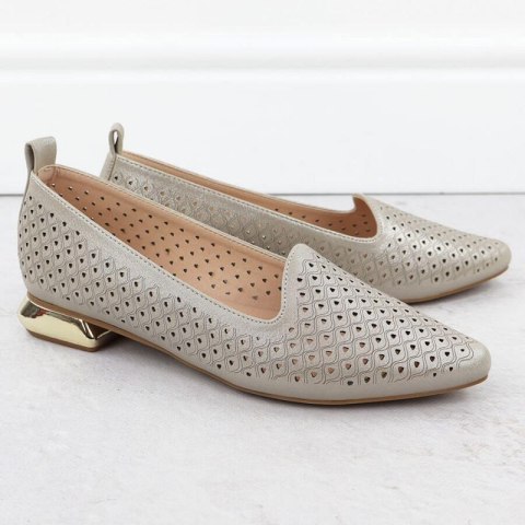 Półbuty na ozdobnym obcasie Potocki W SZ12574 WOL290 Półbuty na ozdobnym obcasie Potocki W SZ12574 WOL290