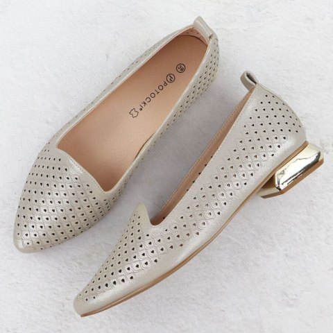 Półbuty na ozdobnym obcasie Potocki W SZ12574 WOL290 Półbuty na ozdobnym obcasie Potocki W SZ12574 WOL290