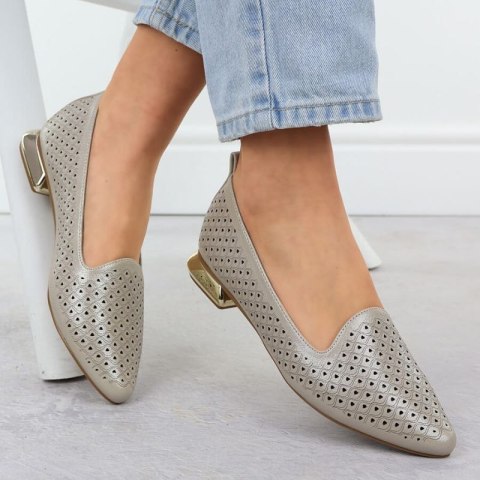 Półbuty na ozdobnym obcasie Potocki W SZ12574 WOL290 Półbuty na ozdobnym obcasie Potocki W SZ12574 WOL290