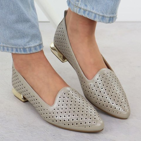 Półbuty na ozdobnym obcasie Potocki W SZ12574 WOL290 Półbuty na ozdobnym obcasie Potocki W SZ12574 WOL290