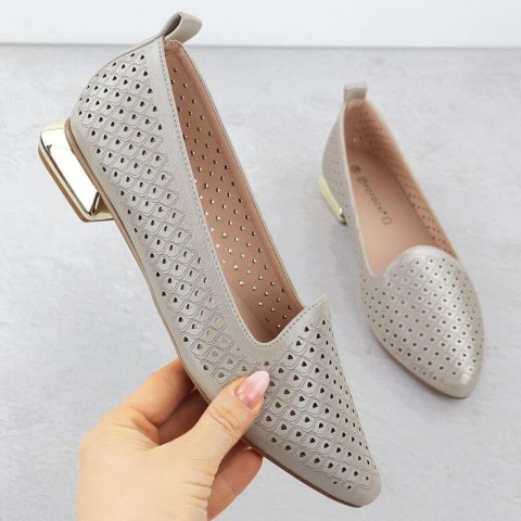 Półbuty na ozdobnym obcasie Potocki W SZ12574 WOL290 Półbuty na ozdobnym obcasie Potocki W SZ12574 WOL290