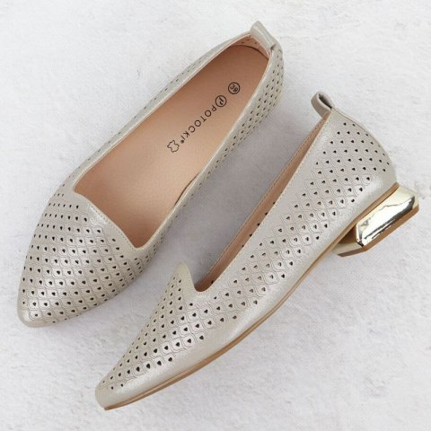 Półbuty na ozdobnym obcasie Potocki W SZ12574 WOL290 Półbuty na ozdobnym obcasie Potocki W SZ12574 WOL290