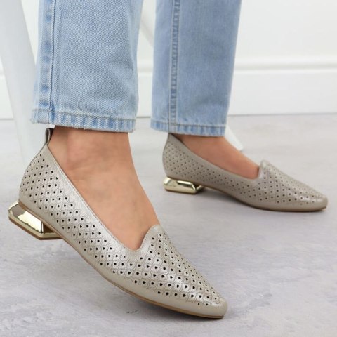 Półbuty na ozdobnym obcasie Potocki W SZ12574 WOL290 Półbuty na ozdobnym obcasie Potocki W SZ12574 WOL290