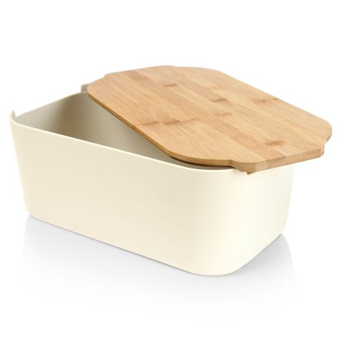 Chlebak z deską kremowy 33x18,5x12 cm Chlebak z deską kremowy 33x18,5x12 cm