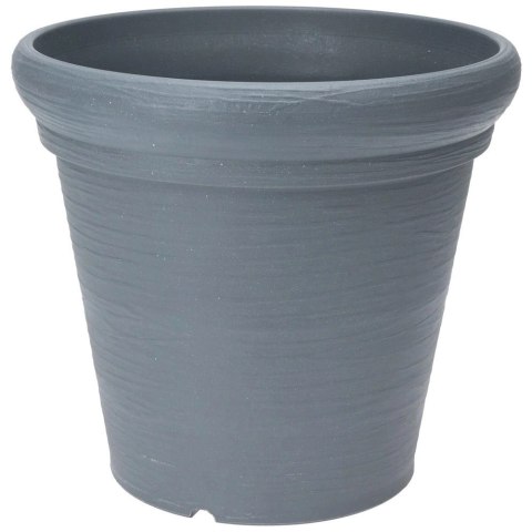 Doniczka ogrodowa plastikowa szara okrągła 38x34 cm Doniczka ogrodowa plastikowa szara okrągła 38x34 cm