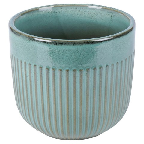 Doniczka porcelanowa zielona 17 cm Doniczka porcelanowa zielona 17 cm