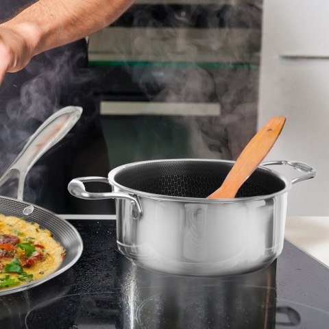 Garnek stalowy z powłoką nieprzywierającą premium COOKCELL ORION 26 cm 7 l Garnek stalowy z powłoką nieprzywierającą premium COOKCELL ORION 26 cm 7 l