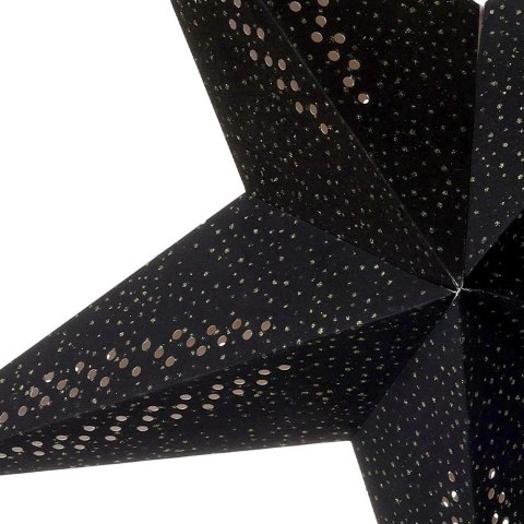 Gwiazda świecąca welurowa czarna wisząca 60 cm Gwiazda świecąca welurowa czarna wisząca 60 cm