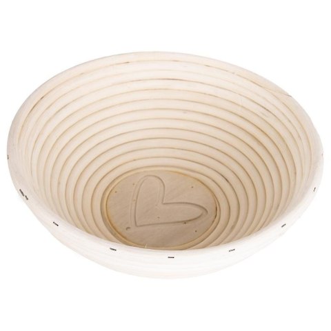 Koszyk rattanowy do wyrastania garowania chleba ciasta na chleb 1,2kg 21 cm serce Koszyk rattanowy do wyrastania garowania chleba ciasta na chleb 1,2kg 21 cm serce