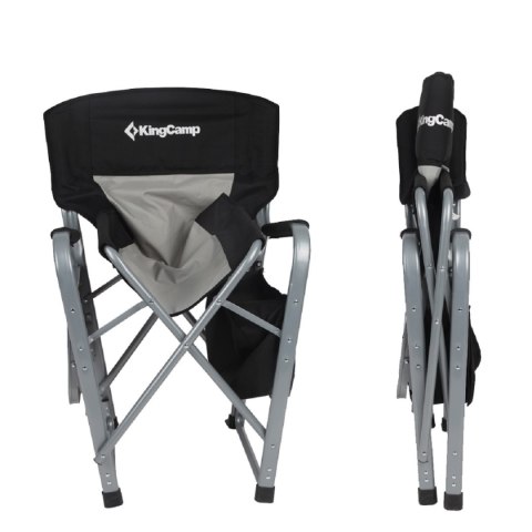 Krzesło Kempingowe Campingowe z Podłokietnikami KING CAMP Deluxe Ciemne Krzesło Kempingowe Campingowe z Podłokietnikami KING CAMP Deluxe Ciemne