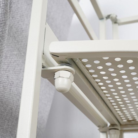Kwietnik metalowy beżowy 84 cm Kwietnik metalowy beżowy 84 cm