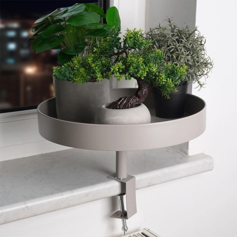 Kwietnik metalowy szary 36 cm Kwietnik metalowy szary 36 cm