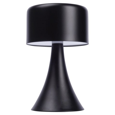 Lampka nocna LED metalowa czarna bezprzewodowa 20,5 cm Lampka nocna LED metalowa czarna bezprzewodowa 20,5 cm