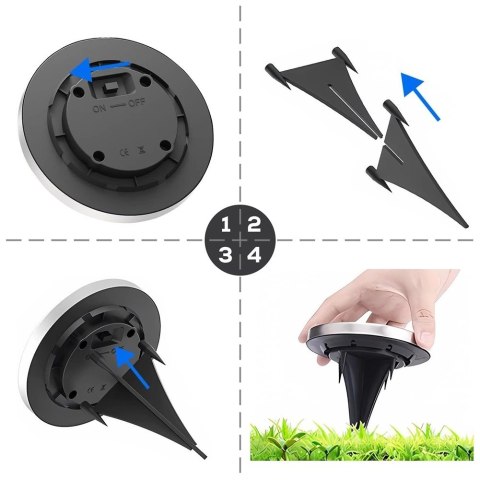 Lampki Ogrodowe Solarne LED Stalowe Wbijane VILDE 11,5 cm 12 szt. Lampki Ogrodowe Solarne LED Stalowe Wbijane VILDE 11,5 cm 12 szt.