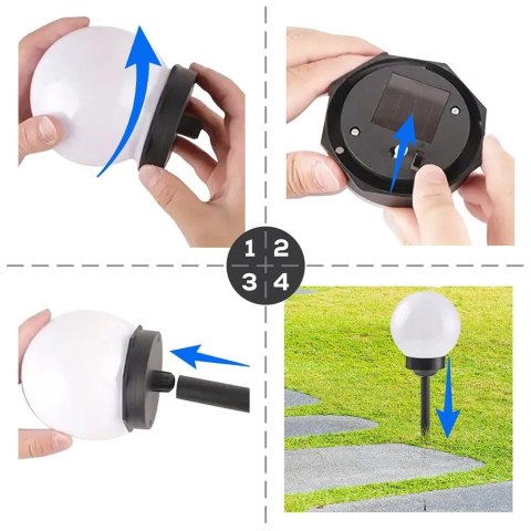Lampki Ogrodowe Solarne LED Wbijane 33,5 cm 6 szt. Lampki Ogrodowe Solarne LED Wbijane 33,5 cm 6 szt.