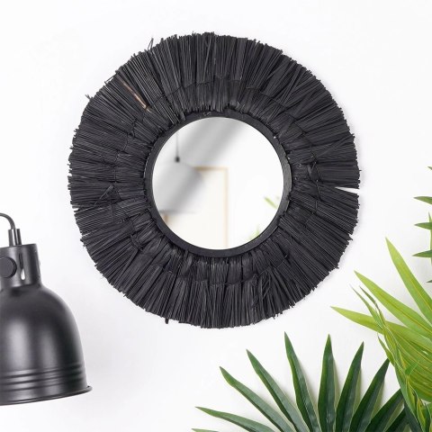 Lustro ścienne czarne okrągłe 32 cm Lustro ścienne czarne okrągłe 32 cm
