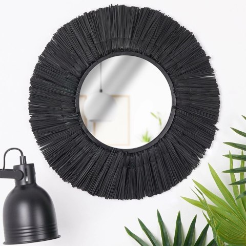 Lustro ścienne czarne okrągłe 42 cm Lustro ścienne czarne okrągłe 42 cm