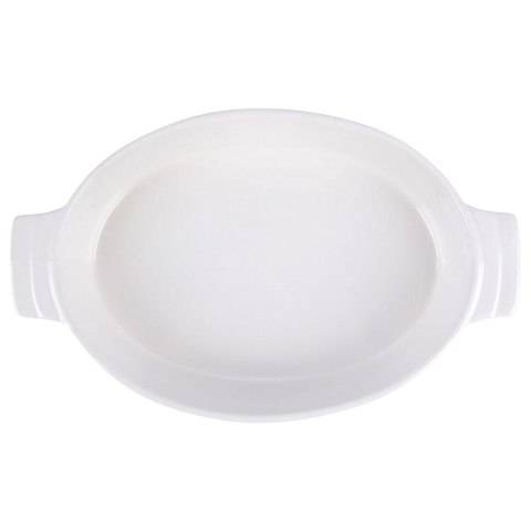 Naczynie żaroodporne ceramiczne białe 31,5x19,5x6 cm Naczynie żaroodporne ceramiczne białe 31,5x19,5x6 cm