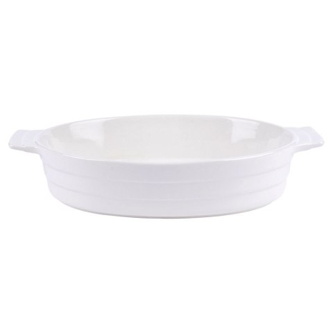 Naczynie żaroodporne ceramiczne białe 31,5x19,5x6 cm Naczynie żaroodporne ceramiczne białe 31,5x19,5x6 cm