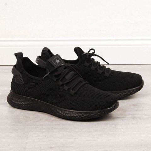 Buty sportowe tekstylne NEWS M EVE266A czarne Buty sportowe tekstylne NEWS M EVE266A czarne