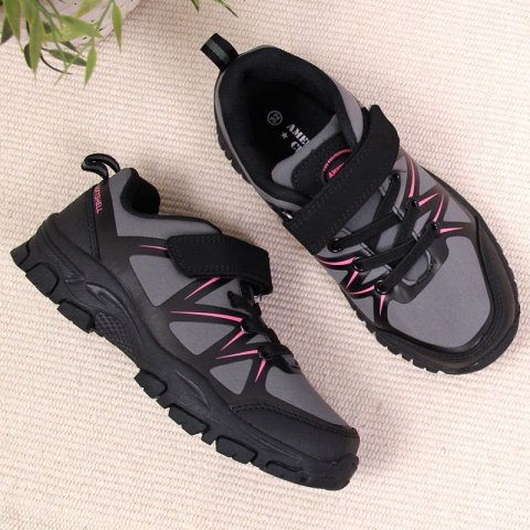 Buty trekkingowe na rzep American Club Jr AM902A szare Buty trekkingowe na rzep American Club Jr AM902A szare