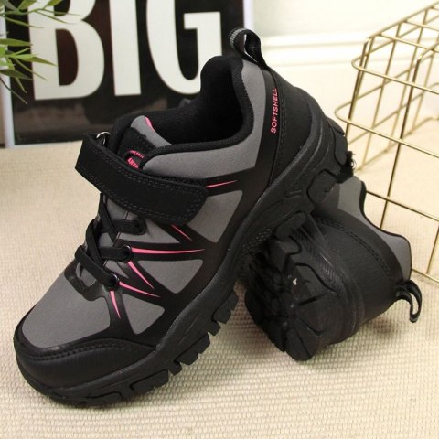 Buty trekkingowe na rzep American Club Jr AM902A szare Buty trekkingowe na rzep American Club Jr AM902A szare
