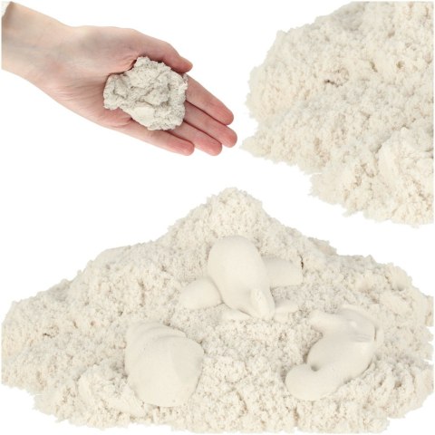 Piasek kinetyczny 1kg w woreczku biały Piasek kinetyczny 1kg w woreczku biały