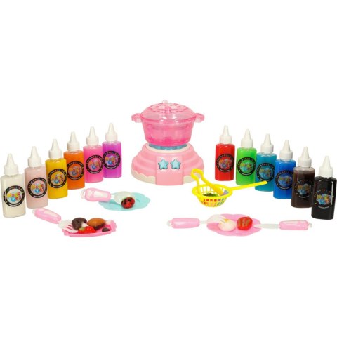 Klej żel kryształowy 3D crystal glue magiczna kuchnia szablony kreatywny zestaw 62 elementy różowy Klej żel kryształowy 3D crystal glue magiczna kuchnia szablony kreatywny zestaw 62 elementy różowy