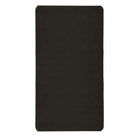 Mata do ćwiczeń jogi gimnastyczna treningowa fitness karimata gruba 1,5cm czarna + pokrowiec Mata do ćwiczeń jogi gimnastyczna treningowa fitness karimata gruba 1,5cm czarna + pokrowiec